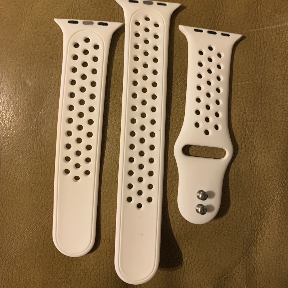 42mm white sports band for Apple Watch. Never used.